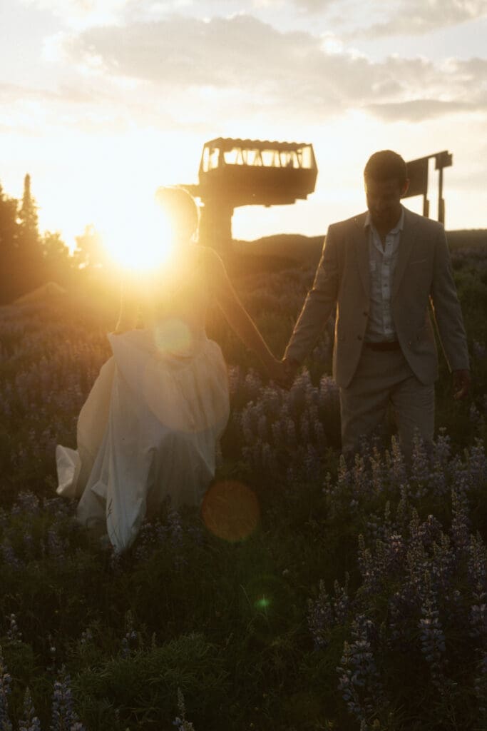 golden hour photography sun wedding day