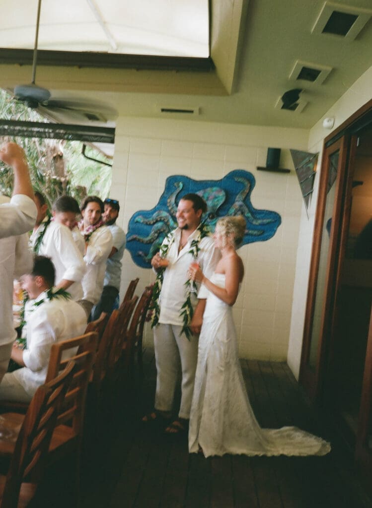 bride and groom oahu wedding film photography